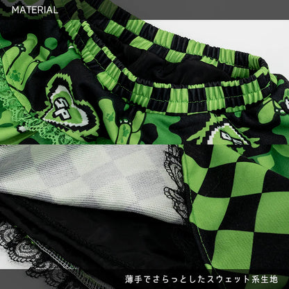 Jupe en gelée ACDC RAG Gloomy x Sophie Powers - Noir/Vert