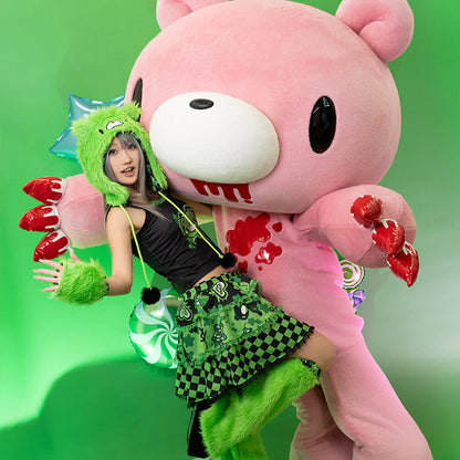 Jupe en gelée ACDC RAG Gloomy x Sophie Powers - Noir/Vert