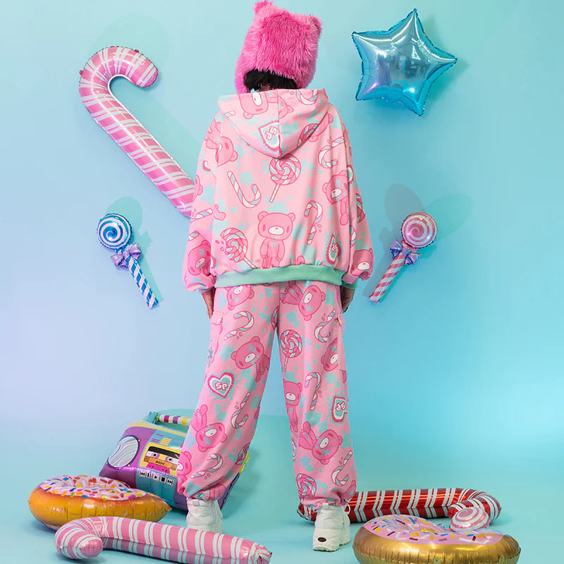 ACDC RAG Gloomy x Sophie Powers Candy Zip Hoodie – Pink/Mint