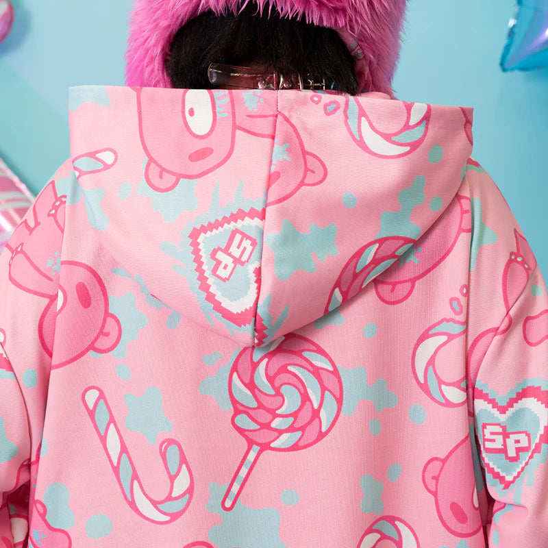 ACDC RAG Gloomy x Sophie Powers Candy Zip Hoodie – Pink/Mint