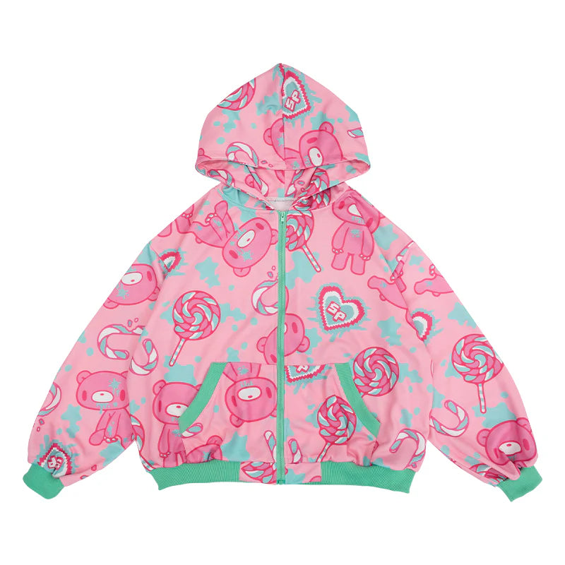ACDC RAG Gloomy x Sophie Powers Candy Zip Hoodie – Pink/Mint