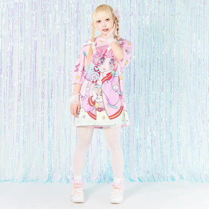 T-shirt ACDC RAG Fuwachan - Rose