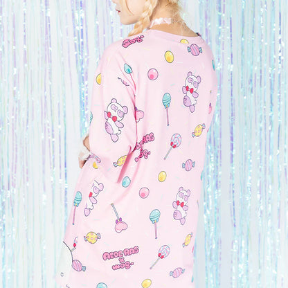 T-shirt ACDC RAG Fuwachan - Rose