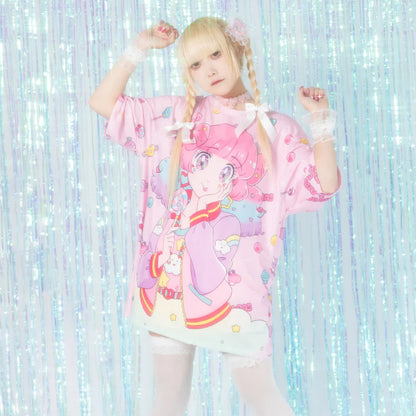 T-shirt ACDC RAG Fuwachan - Rose