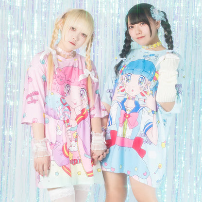 T-shirt ACDC RAG Fuwachan - Rose