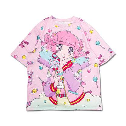 T-shirt ACDC RAG Fuwachan - Rose