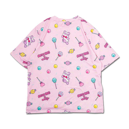 T-shirt ACDC RAG Fuwachan - Rose