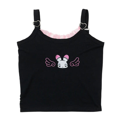 Débardeur ACDC RAG Usatan - Noir et blanc