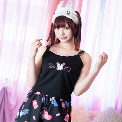 Débardeur ACDC RAG Usatan - Noir et blanc