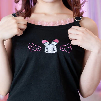 Débardeur ACDC RAG Usatan - Noir et blanc