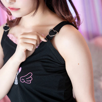 Débardeur ACDC RAG Usatan - Noir et blanc