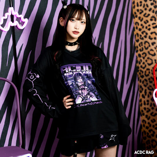 ACDC RAG x Peach☆Punch - Addictive Akuma Long Sleeve Tee