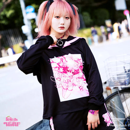 ACDC RAG x Peach☆Punch - Sailor Top Sleepy Kawaii Gamer Bear