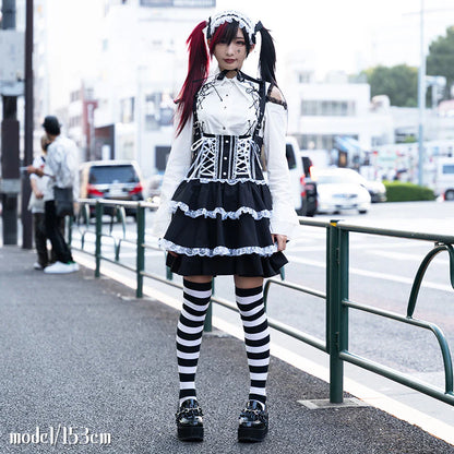 Jupe-salopette ACDC Rag - Noire