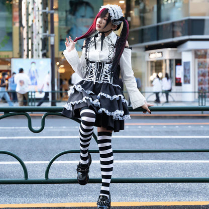 Jupe-salopette ACDC Rag - Noire