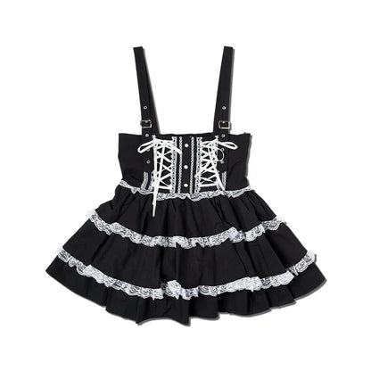 Jupe-salopette ACDC Rag - Noire