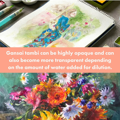 Kuretake Gansai Tambi Art Nouveau - Set 0f 24