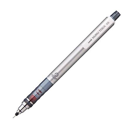 PRE-ORDER! Uni Kuru Toga Mechanical Pencil - Standard 0.5mm - Silver