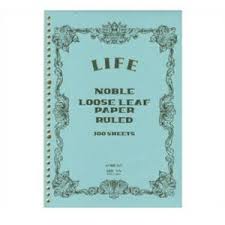 PRE-ORDER! Life Noble Note - A5 Loose Leaf Paper - 8mm Lined Cream Paper - 100 Sheets