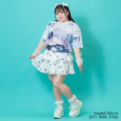 ACDC RAG Healing Heart Skirt - White & Blue