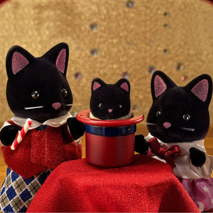NEW! Calico Critters - Midnight Cat Family