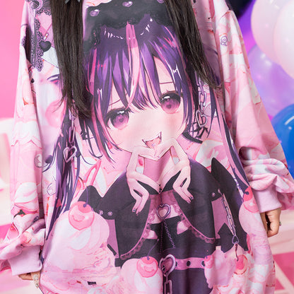ACDC RAG Yandere Love Girl - Hoodie Pink
