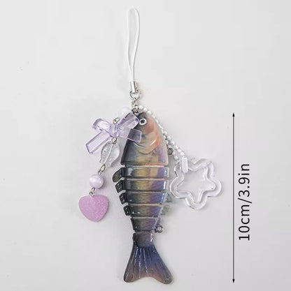 Sardine Fish Keychain - Handmade
