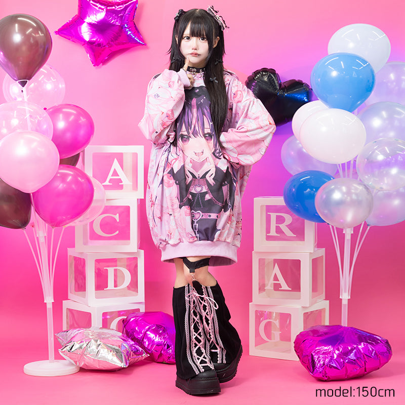ACDC RAG Yandere Love Girl - Hoodie Pink