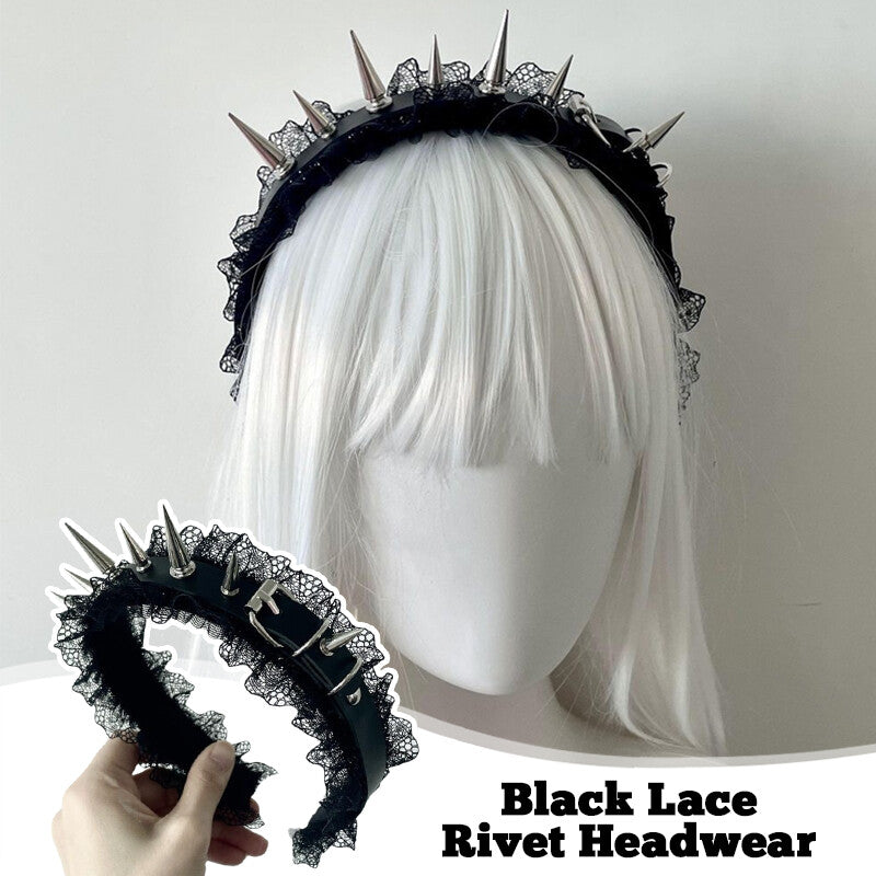 Gothic Laced Spike Headband
