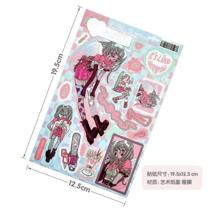 Official Always Domi World Sticker Sheets