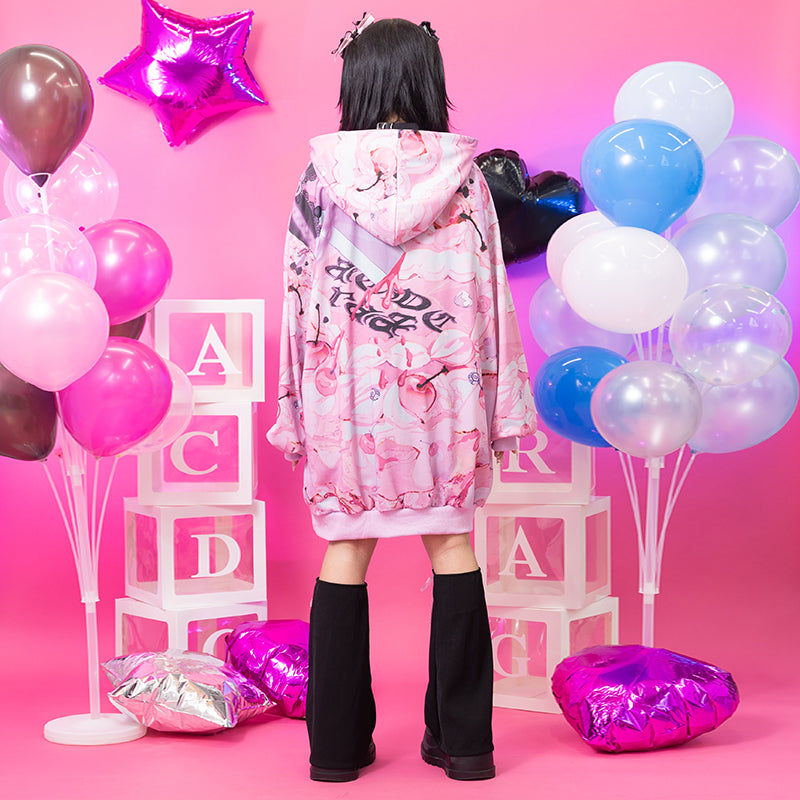 ACDC RAG Yandere Love Girl - Hoodie Pink