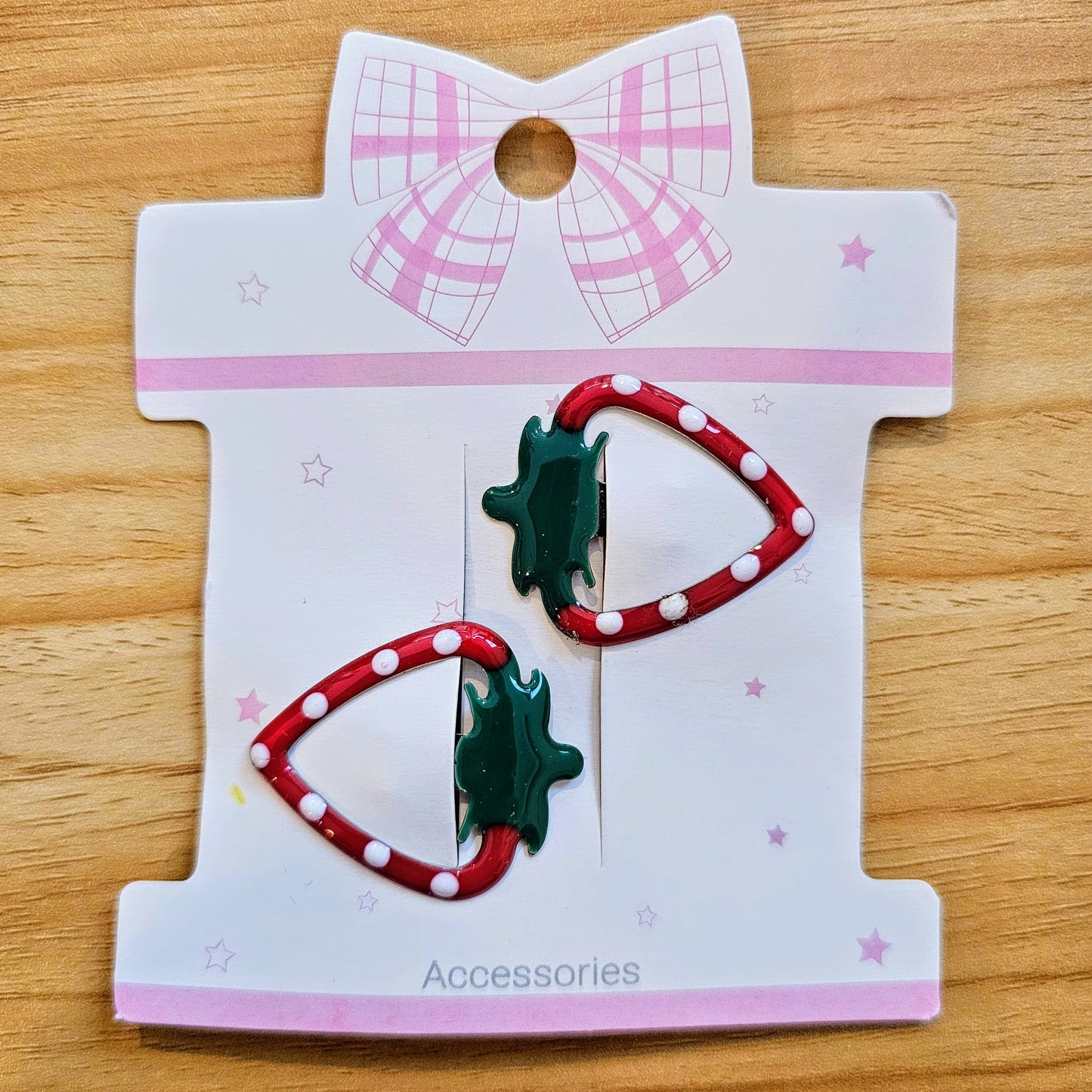 Hair Clips - Strawberry - Set of 2 🍓