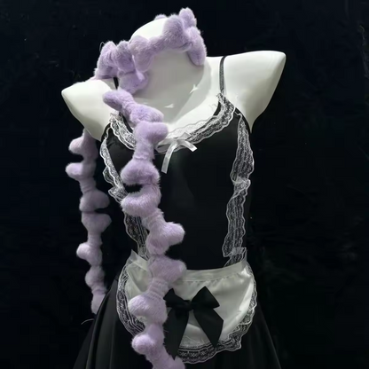 Lolita Fluffy Scarf - Kawaii Harajuku Winter Accessory