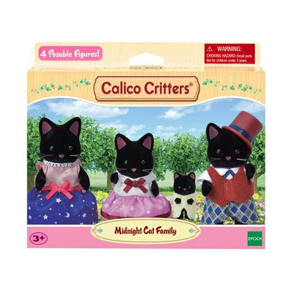NEW! Calico Critters - Midnight Cat Family