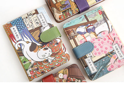 NEW! Cat Café Sketch & Story Notebook Gohobi Japanese Cat Magnetic Notebook Pocket Diary
