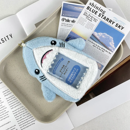 Photocard Holder Fluffy Plush Shark