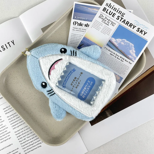 (COMING SOON) Photocard Holder Fluffy Plush Shark