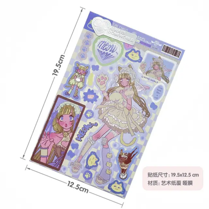 Official Always Domi World Sticker Sheets