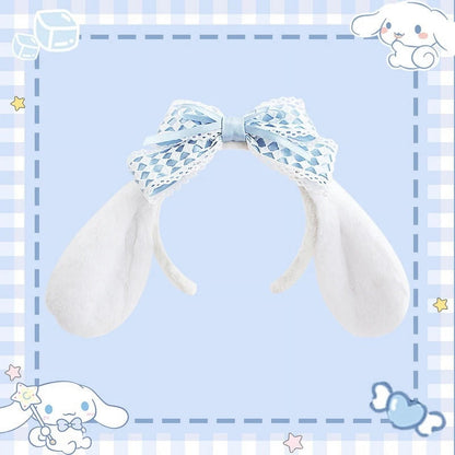 Bandeau à lacets inspiré de Cinnamoroll de Sanrio