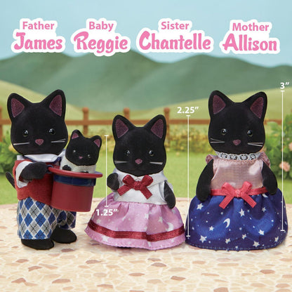 NEW! Calico Critters - Midnight Cat Family