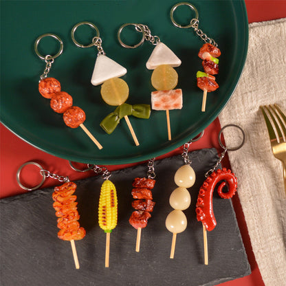 Yatai Food Skewer Keychains