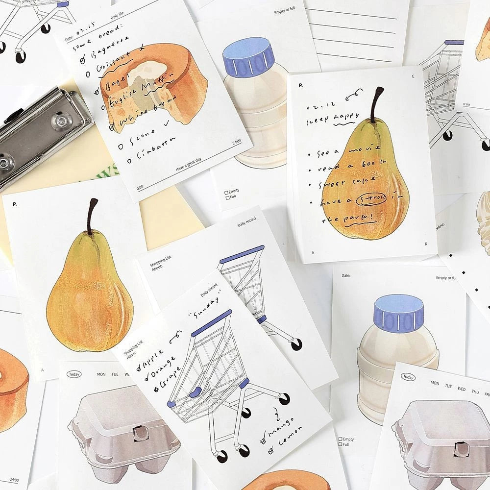 NEW! Sticky Notes - Grocery Store