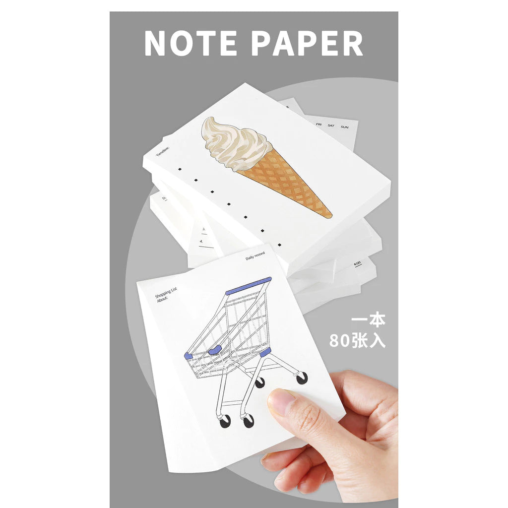 NEW! Sticky Notes - Grocery Store