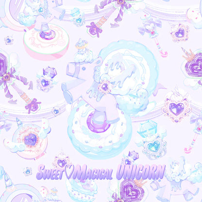 ACDC RAG Sweet Magical Unicorn Zip Hoodie - Pink