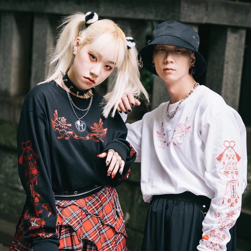 ACDC RAG Neo Japan - Fox Long Sleeve Tee White