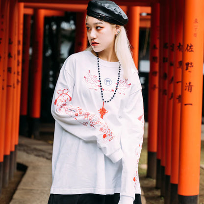 ACDC RAG Neo Japan - Fox Long Sleeve Tee White