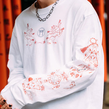 ACDC RAG Neo Japan - Fox Long Sleeve Tee White