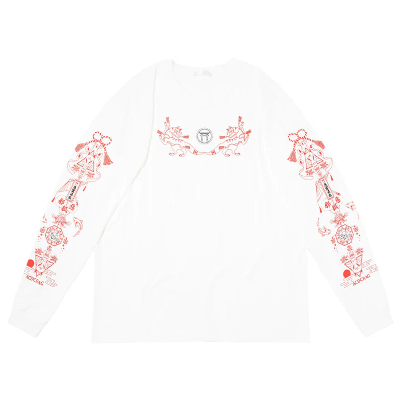 ACDC RAG Neo Japan - Fox Long Sleeve Tee White
