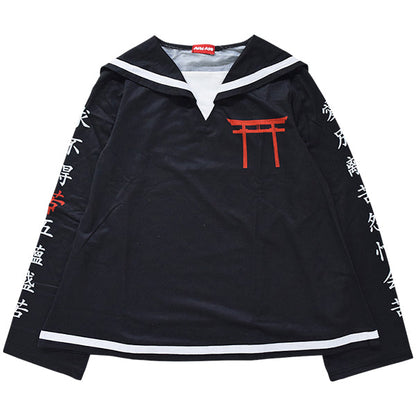 ACDC RAG Sailor Top - Torii Shrine White
