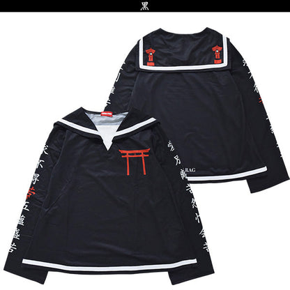 ACDC RAG Sailor Top - Torii Shrine White